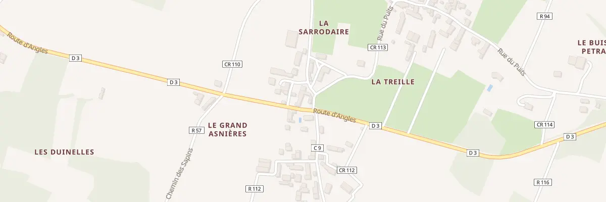 Plan du 2 Rte d’Angles à Sauzelles