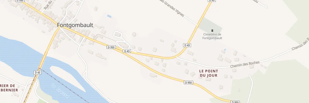 Plan du 7 Rte du Point du Jour à Fontgombault