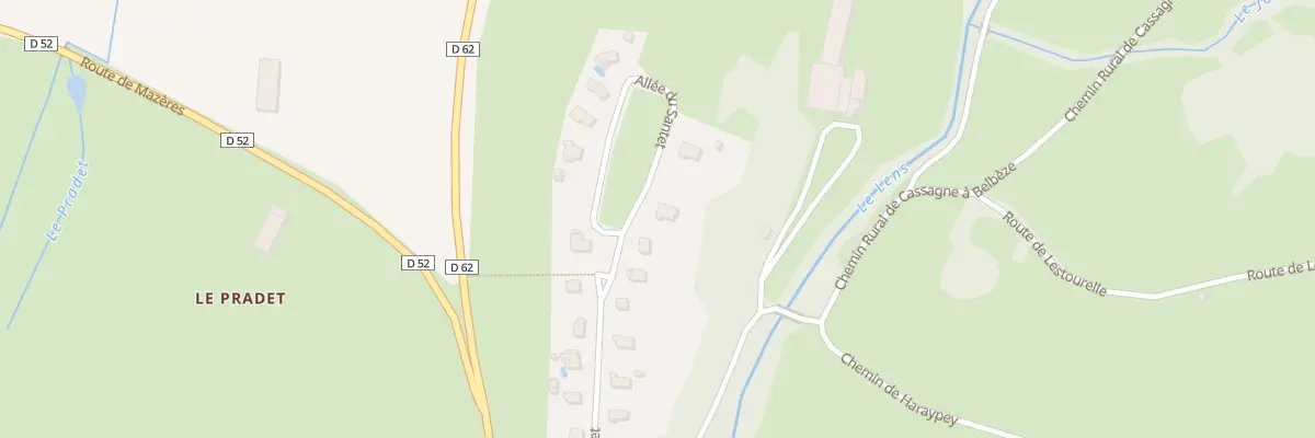 Plan du 30 All du Santet à Cassagne