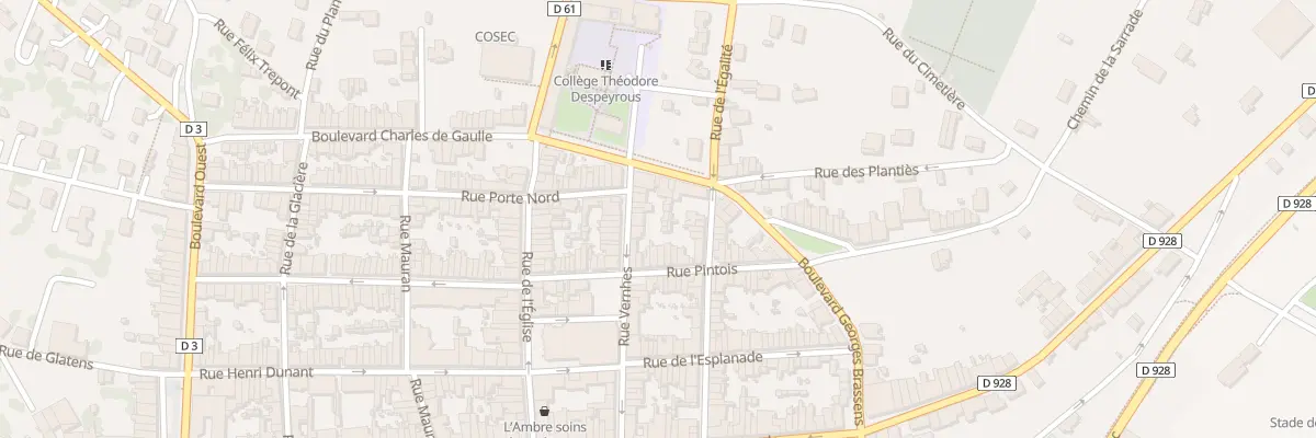 Plan du 32 Rue Vernhes à Beaumont-de-Lomagne