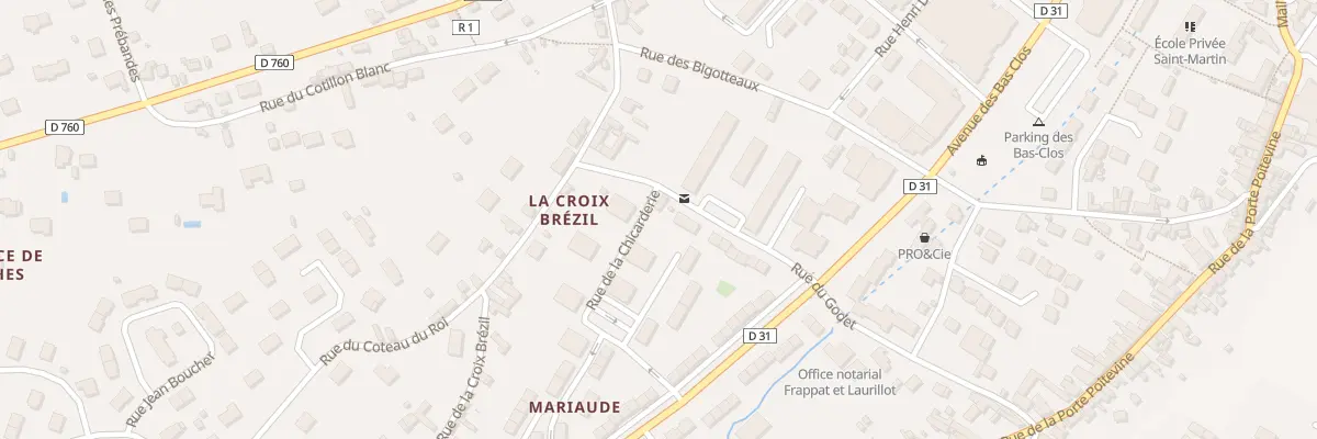 Plan du 31 Rue du Godet à Loches
