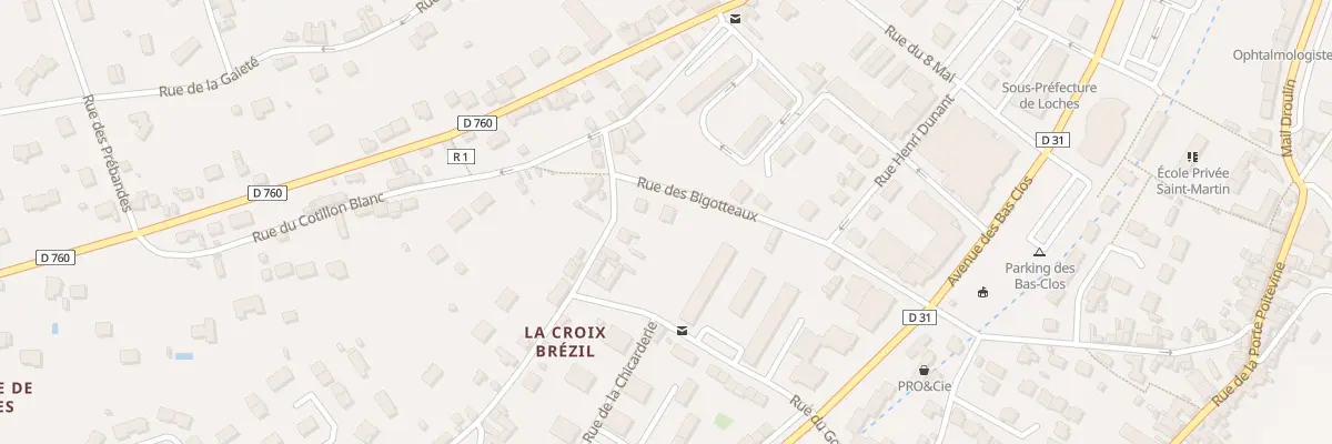 Plan du 27 Rue des Bigotteaux à Loches