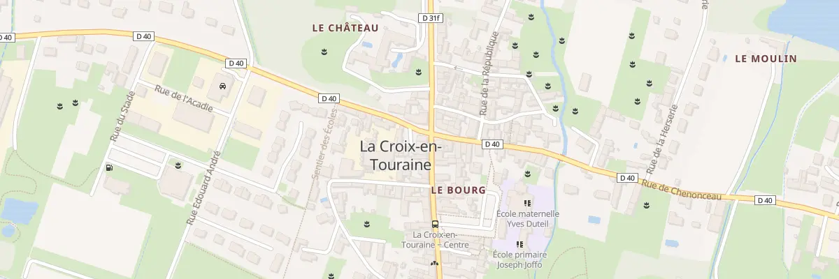 Plan du 3 Rue Nationale à La Croix-en-Touraine