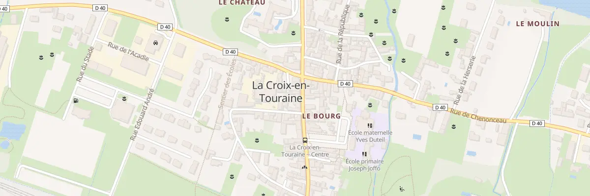 Plan du 9 Rue Nationale à La Croix-en-Touraine