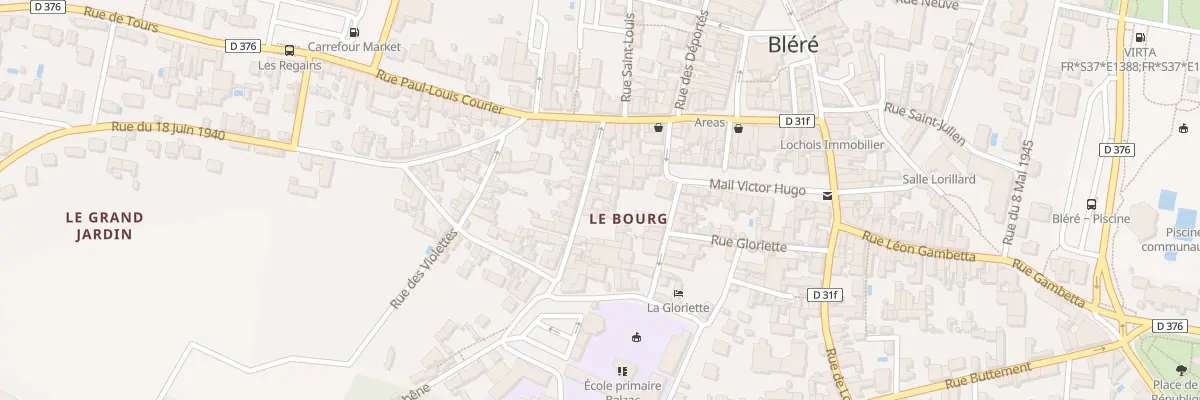 Plan du 12 Rue Jules Boulet à Bléré