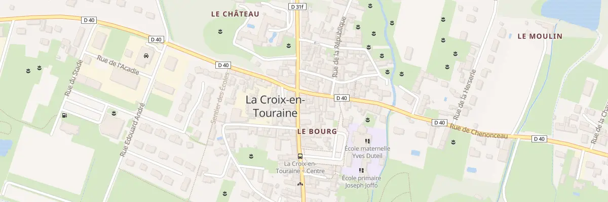 Plan du 2 Rue Nationale à La Croix-en-Touraine