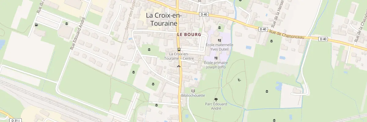 Plan du 18 Rue Nationale à La Croix-en-Touraine