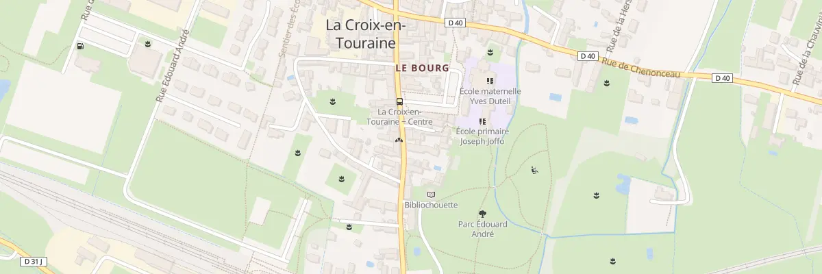 Plan du 20 Rue Nationale à La Croix-en-Touraine
