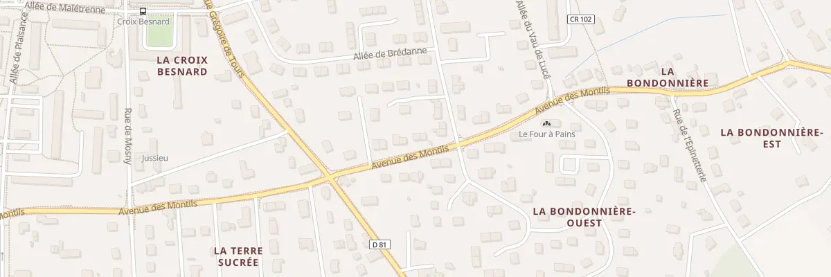 Plan du 43 Av des Montils à Amboise