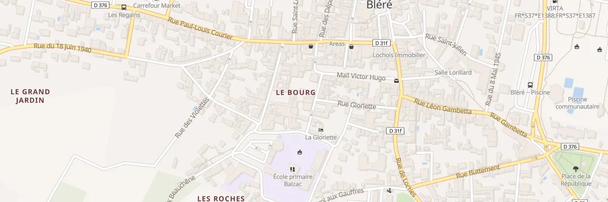 Plan du 9 Rue Madame à Bléré