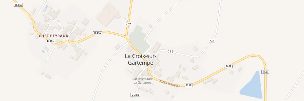 Plan du 1 Rte du Dorat à La Croix-sur-Gartempe
