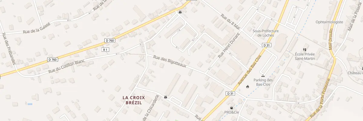 Plan du 21 Rue du 11 Novembre à Loches