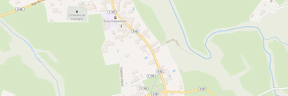 Plan du 24 Rue de la Mairie à Cassagne