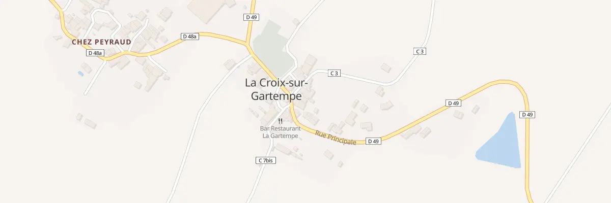 Plan du 4 Rte du Dorat à La Croix-sur-Gartempe