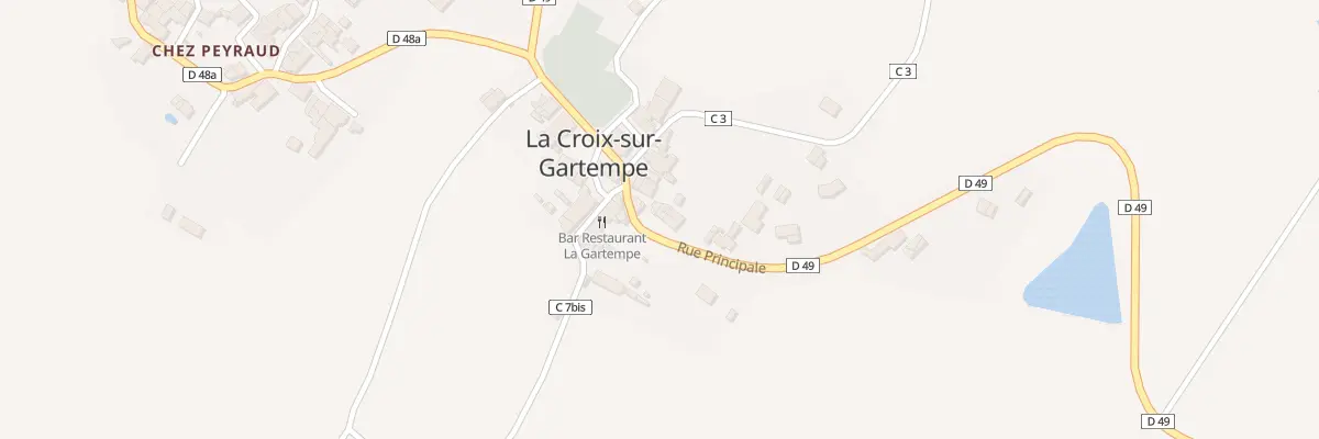 Plan du 8 Rue Principale à La Croix-sur-Gartempe