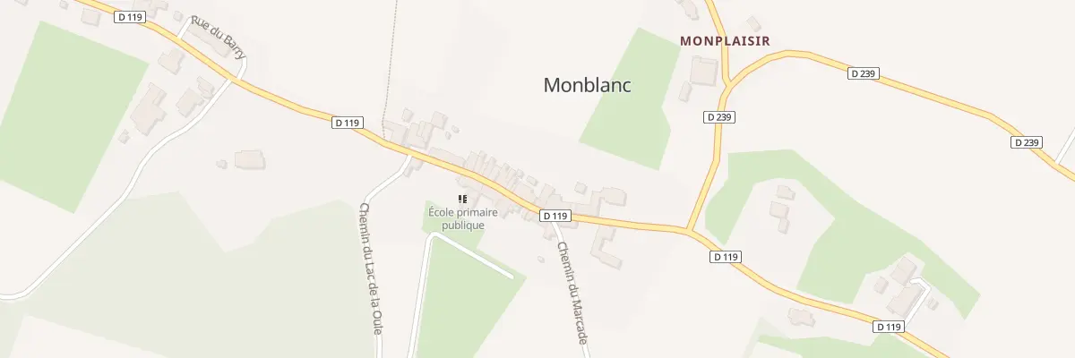 Plan du 23 Rue Principale à Monblanc