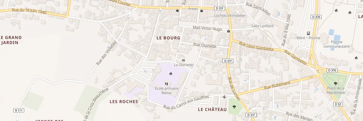 Plan du 16 Rue Madame à Bléré