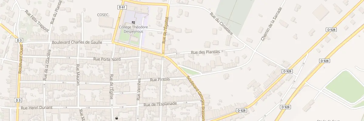 Plan du 36 Rue de la Liberté à Beaumont-de-Lomagne