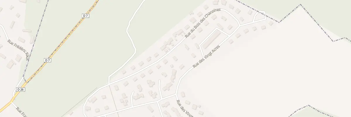 Plan du 26 Rue du Bois des Chanoines à La Saussaye