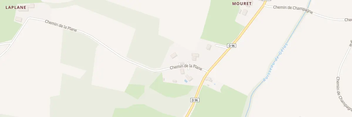 Plan du 5002F Broquere à Casties-Labrande