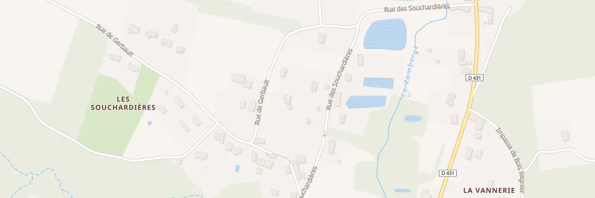 Plan du 12 Rue des Souchardières à Saint-Ouen-les-Vignes