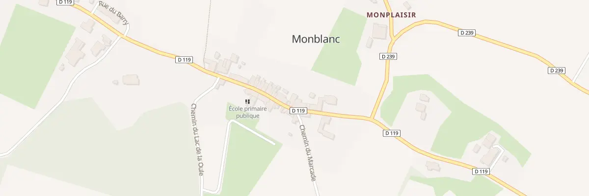 Plan du 25 Rue Principale à Monblanc