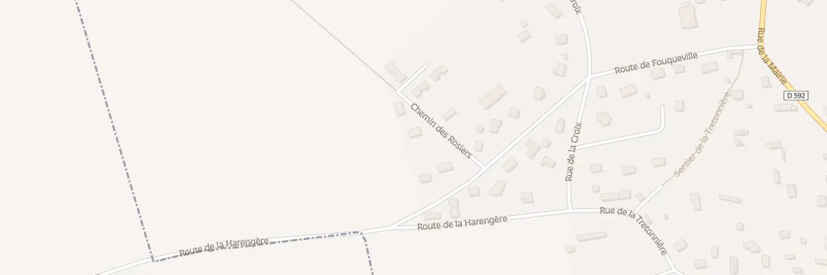 Plan du 1 Che des Rosiers à La Harengère