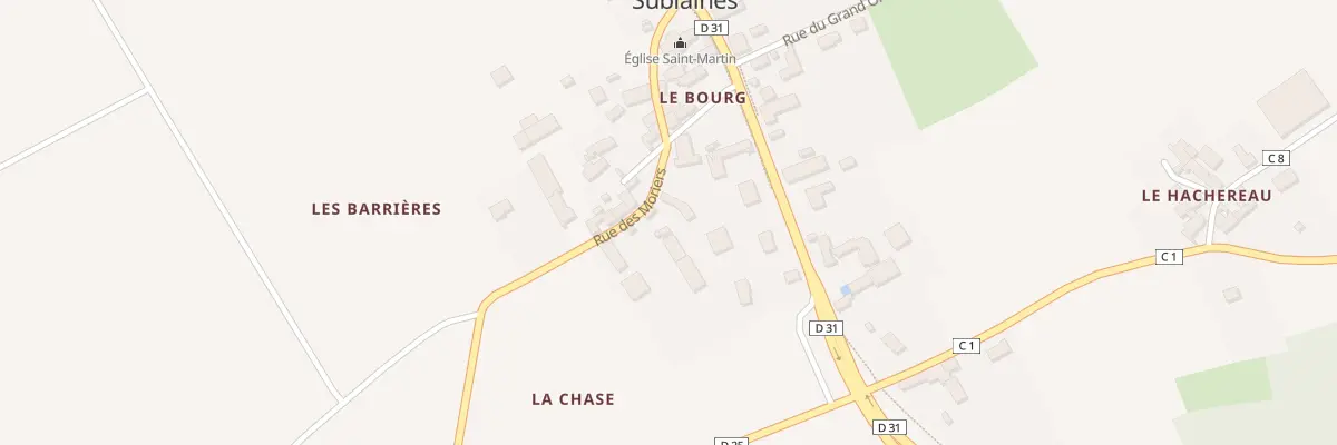 Plan du 1 Rue des Moriers à Sublaines