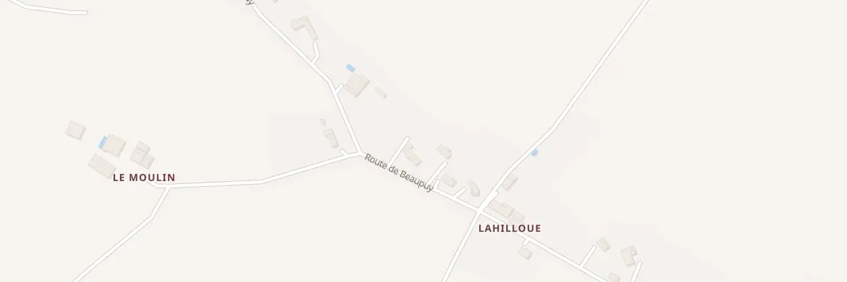 Plan du 1001 Rte de Beaupuy à Roquelaure-Saint-Aubin