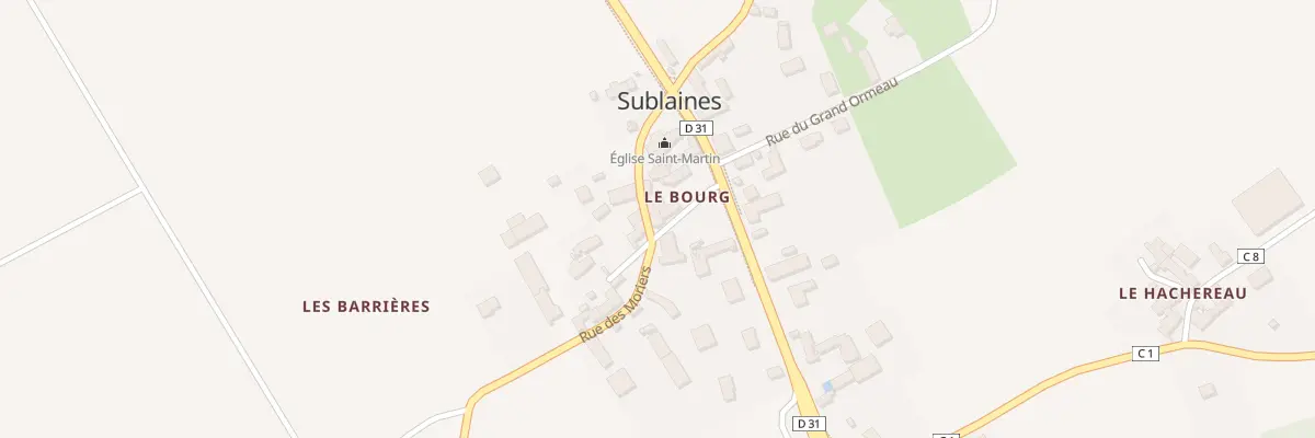 Plan du 4 Rue des Moriers à Sublaines