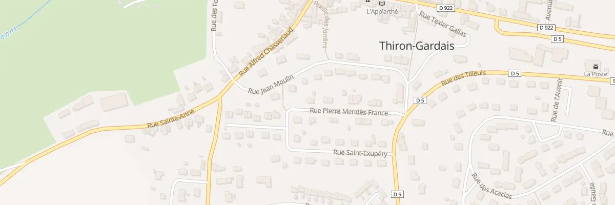 Plan du 14 Rue Pierre Mendes France à Thiron-Gardais