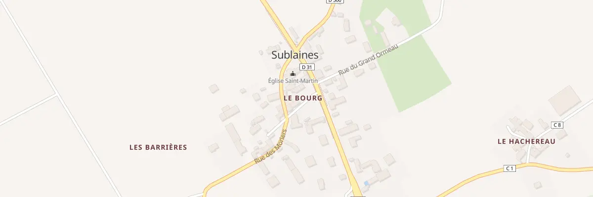 Plan du 2 Rue des Moriers à Sublaines