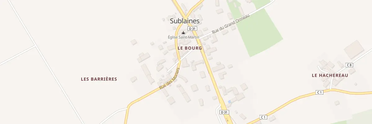 Plan du 5 Rue des Moriers à Sublaines