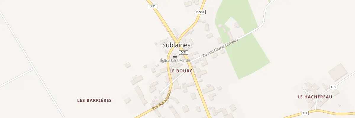 Plan du 2 Rue de Loches à Sublaines