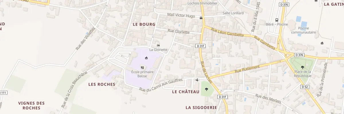 Plan du 6 Rue Descartes à Bléré