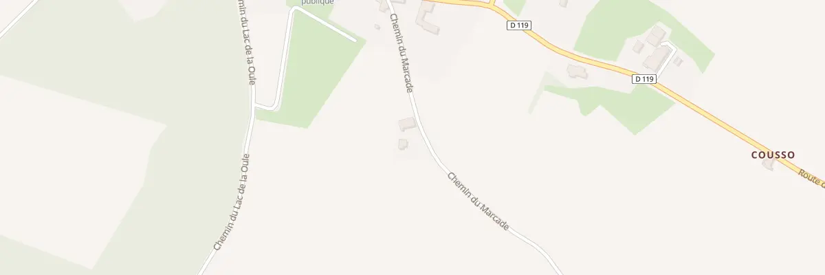 Plan du 166 Chem du Marcadé à Monblanc