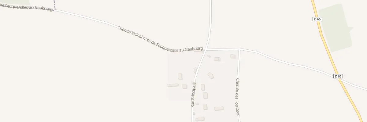 Plan du 56 Rue Principale à Écauville
