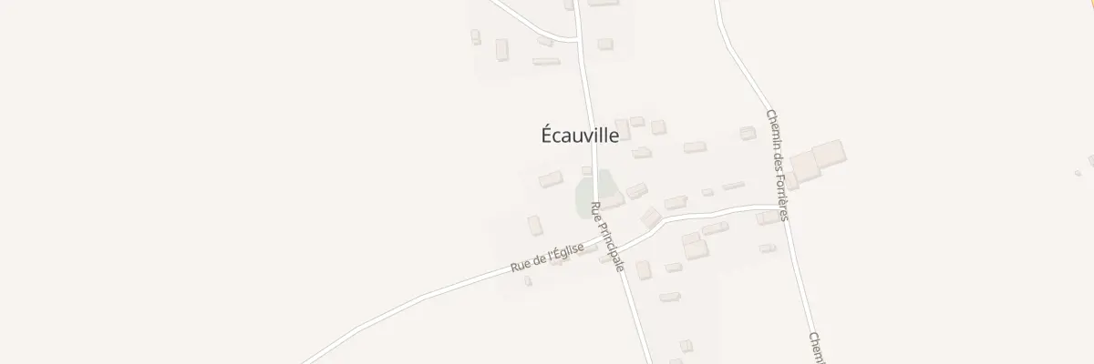Plan du 1 Rue de l’Eglise à Écauville
