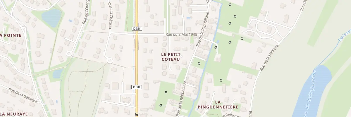 Plan du 13 Rue du Petit Coteau à La Croix-en-Touraine