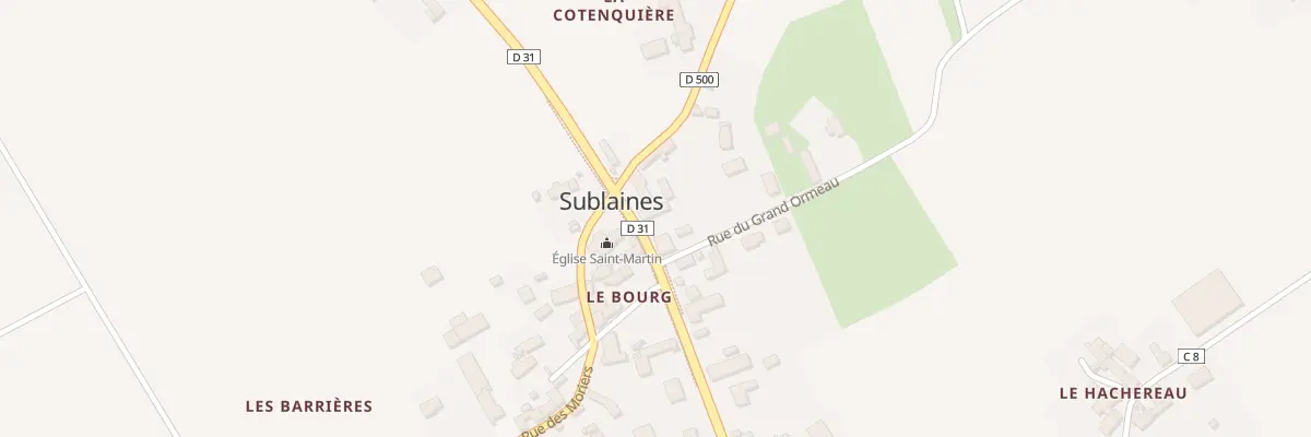 Plan du 7 Rue de Loches à Sublaines