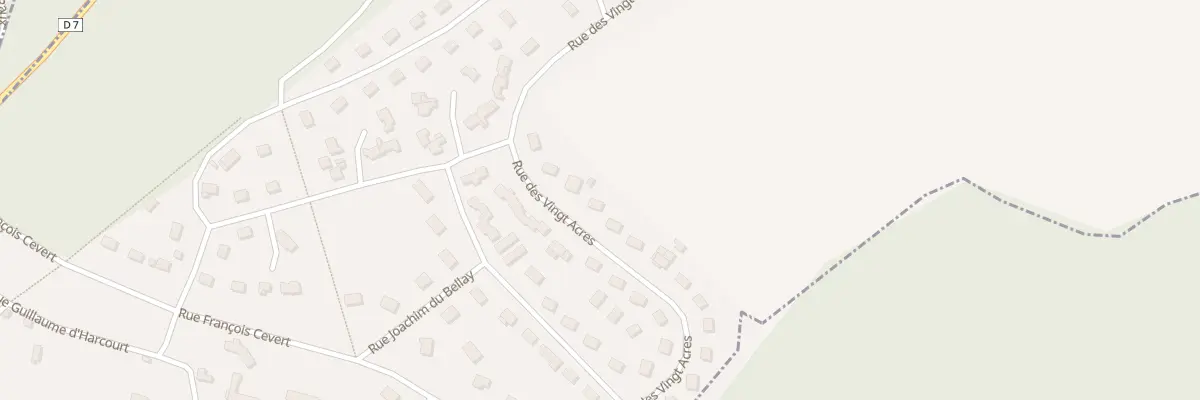 Plan du 27 Rue des Vingt Acres à La Saussaye