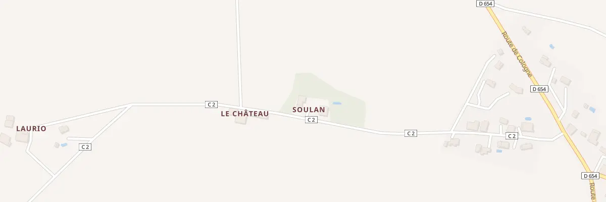 Plan du 8 Rte de Sirac à Saint-Cricq