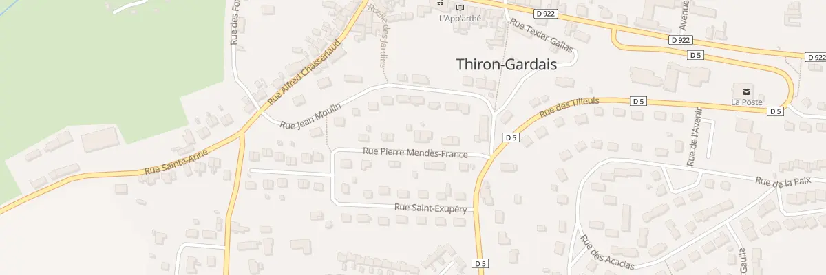 Plan du 92 Rue Pierre Mendes France à Thiron-Gardais