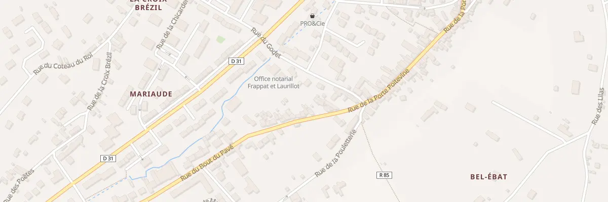 Plan du 90 Rue Porte Poitevine à Loches