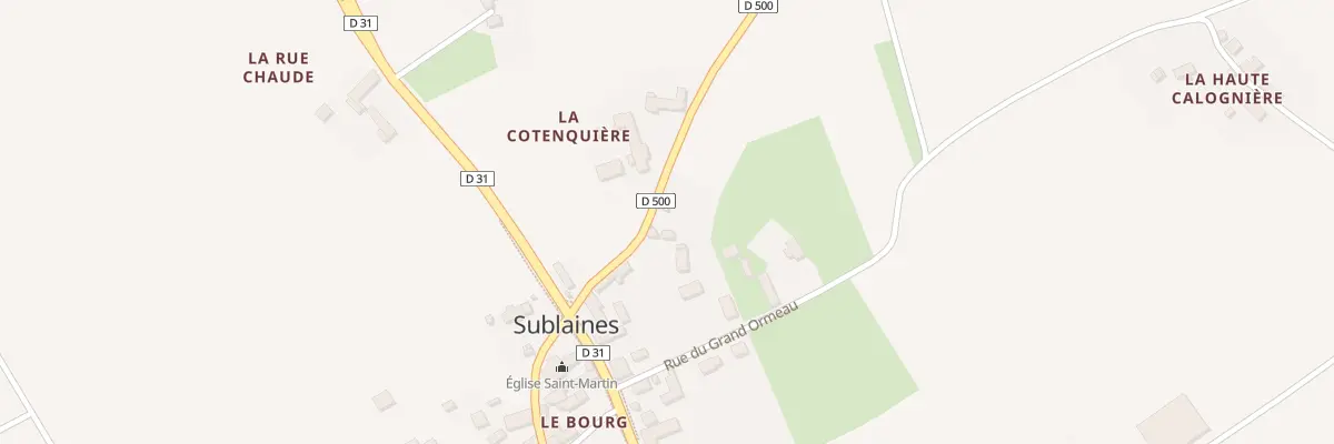 Plan du 4 Rue de la Contentiere à Sublaines