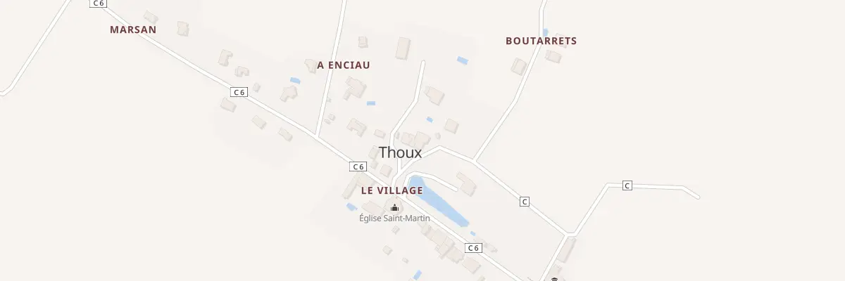 Plan du 58 Pl de l’Eglise à Thoux