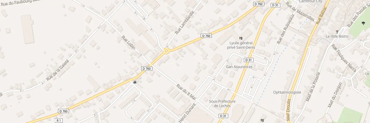 Plan du 33 Av du Général de Gaulle à Loches