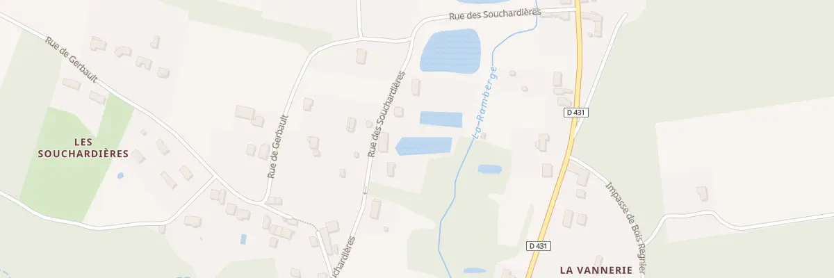 Plan du 13 Rue des Souchardières à Saint-Ouen-les-Vignes