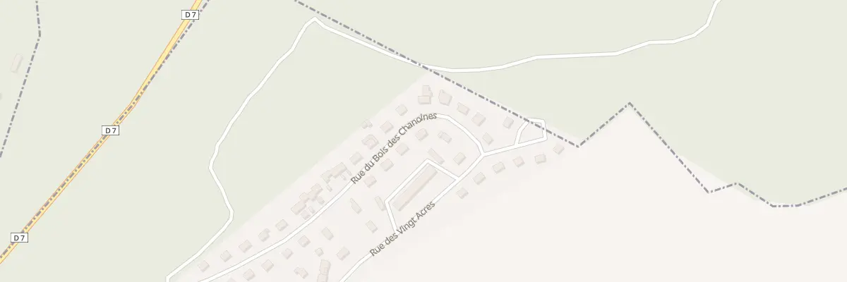 Plan du 36 Rue du Bois des Chanoines à La Saussaye
