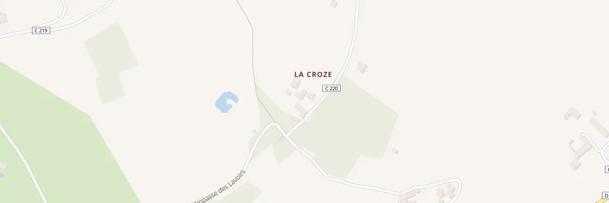 Plan du 90 La Croze à Nanthiat